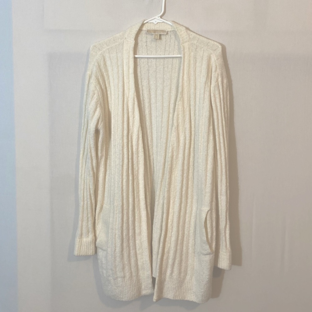 Michael Kors Women’s White Wool & Cotton Blend Cardigan